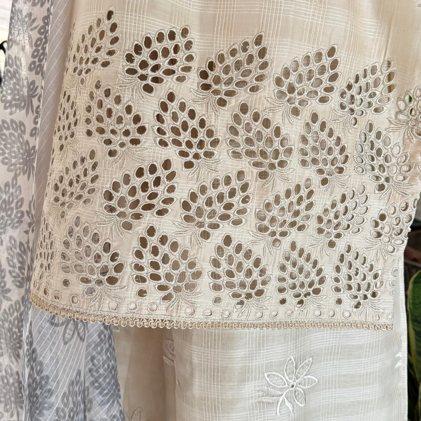 Ivory Grace – 3 Piece Chikankari Stitched Suit