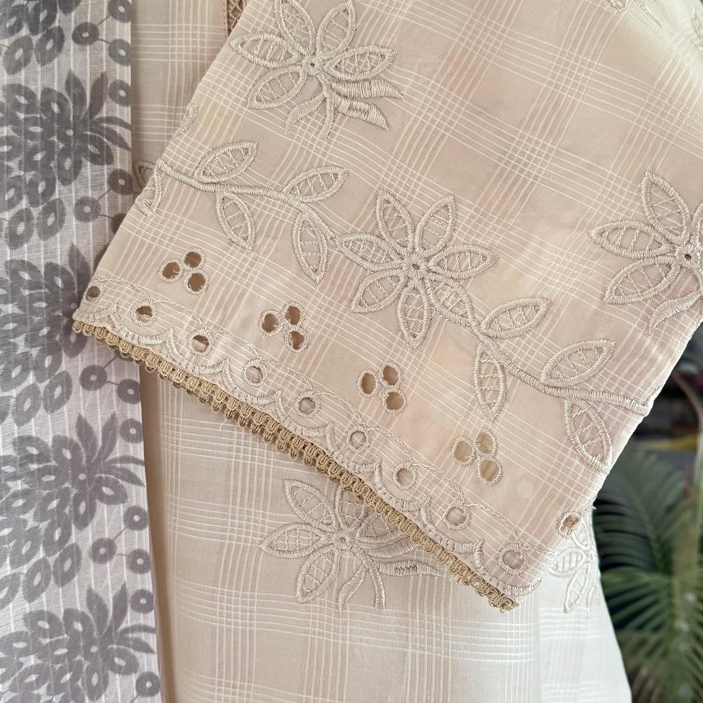 Ivory Grace – 3 Piece Chikankari Stitched Suit